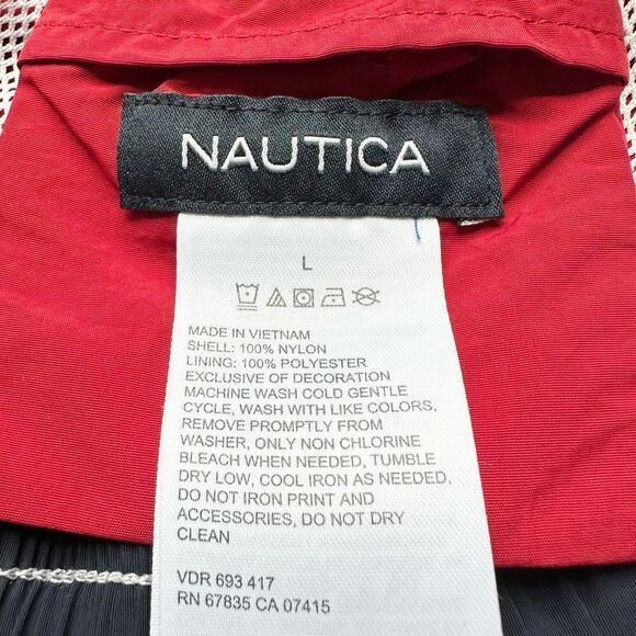 🔃Nautica Men’s Red Board Shorts Swim Trunks - Picture 7 of 8